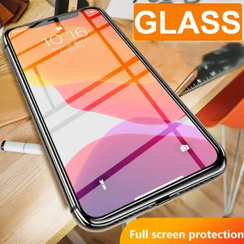 9D Anti-scratch viso Ekrano Apsaugos Grūdintas Stiklas Ekrano Plėvelė skirta iPhone 12