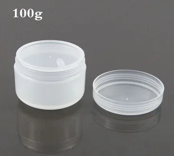 50pcs 100g plastiko kremas matinio pp makiažas jar, 100 g kosmetikos konteinerių, tuščias 100g grietinėlės butelis atveju