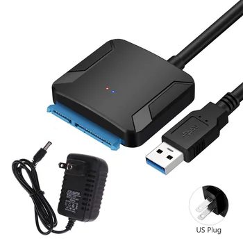 2022 USB 3.0 Prie Sata Adapteris Keitiklis Kabelis USB 3.0 Kietojo Disko Keitiklio Kabelį, Samsung WD 2.5 3.5 HDD SSD Adapteris