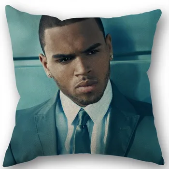 Naujas Chris Brown Užvalkalas Vestuvių Dekoratyvinis Medvilnės Skalbiniai, Pagalvės užvalkalą Namų Pagalvę Padengti 45X45(Vienos Pusės)