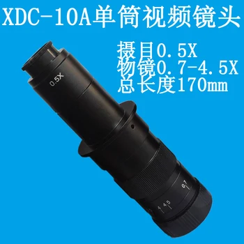 180X kartus optinis objektyvas vieno vamzdžio pramonės skaitmeninis mikroskopas CCD vaizdo kameros objektyvas 10A objektyvas