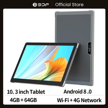 Pasaulio BDF 10.3 Colių Android Tablet Pc Trinkelėmis 4GB + 64GB Dešimt Pagrindinių Sim Kortelės 3G 4G LTE, WiFi IPS LCD Tablet rusijos pristatymo