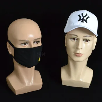Vyrų Imituojančiu Rekvizitai Skrybėlę Akių Kaukė Ekranas Plastiko Galvos Manekenas Vyras Lėlės Galvos Modelį
