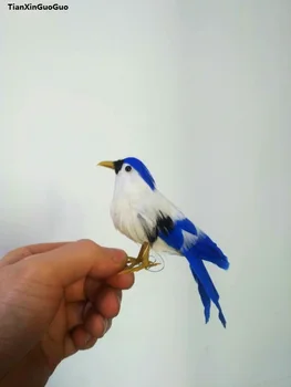 apie 13cm modeliavimas paukštis sunkiai modelis putų&plunksnų spalvos paukštis prop,namų, sodo puošmena dovana s1268