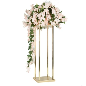 12pcs)Naują Stilių Metalo Gėlių Vaza Prabangių Gėlių Stovas Gėlių Skiltyje Atveju Altoriaus Puošimas, Vestuvių Papuošimas Stalo Puošmena a1318