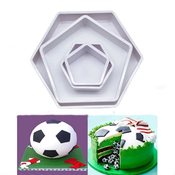 4pcs Futbolo Tvora Cukraus Pyragas Spausdinti Mirti Kepimo Formą kepimo Suspaudimo Įrankis, Dažniausiai Molio