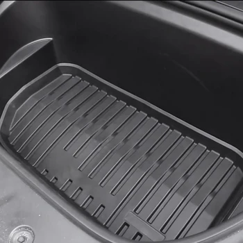 Už Tesla Model 3 Anti-slydimui atsparus Vandeniui Automobilio Priekinės Galinės Liemens Saugojimo Kilimėlis Apsauginės Pagalvėlės Car Boot Kilimėlis Grindų Kilimėlis TPE