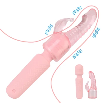 Stiprios Vibracijos AV Mini Vibratoriai Moterims G taško Klitorio Stimuliatorius 10 Rūšių Magic Wand Body Massager Su Headgears