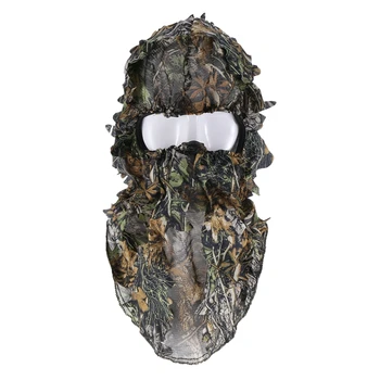 Karšto AD-Kamufliažas Medžioklės Lapinės 3D Veido Kaukė Gaubtu Lauko Medžioklės, Žvejybos Galvos Skrybėlę Camo
