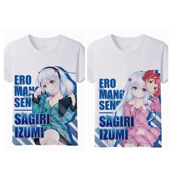 MGFHOME Anime JK Eromanga Sensei Izumi Sagiri Cosplay T-Shirt marškinėlius Sagiri Izumi Atsitiktinis marškinėliai Topai Marškinėliai, Moterys, Vyrai