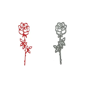 Mažas Dydis Scrapbooking Rose Modelio Gėlių, Augalų Metalo Pjovimo Miršta Gėlių Kortelės Albumą Dekoravimo Amatų Popieriaus Pjaustytuvas Pelėsių