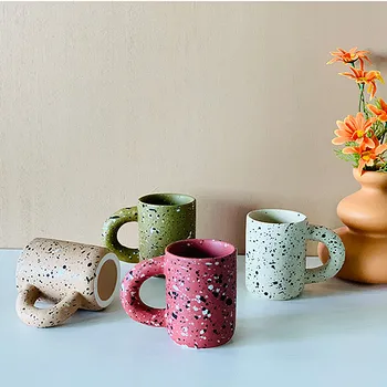 Europos Stiliaus Kūrybos Kavos puodeliai, Originalus Puodelis Namų Drinkware Office Arbatos puodeliai Paprastų rankdarbių Splash Rašalo Draugams Dovanų Dizainas