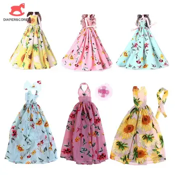 2022 Naujas Mados Cute Girl Kostiumas Spausdinimo Suknelė Lėlės Drabužius Uzpost Lėlės Priedai Vestuves Vaikams, Žaislas, Lėlių Drabužiai