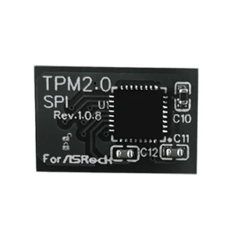 TPM 2.0 Šifravimo Saugumo Modulis Nuotolinio 14 Kortelės Pin SPI TPM2.0 Saugumo Modulis ASROCK Plokštė