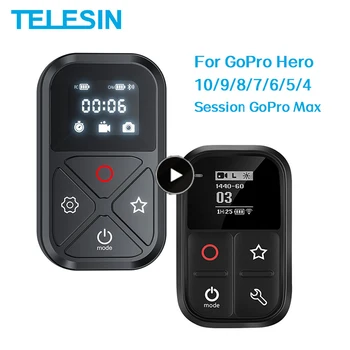 TELESIN 80M Wifi Nuotolinio Valdymo GoPro 10 9 8 Ekrane, Dėl GoPro Hero 10 9 8 7 6 5 4 Sesijos GoPro Max