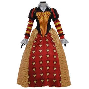 Širdžių karalienė cosplay kostiumai Dress Helovinas Šalis Karalienė kamuolys suknelė Fancy Dress Užsakymą
