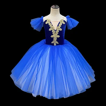 2022 Mėlyna profesionalių baleto mdc vaikų mergaičių baleto mdc adulto moterų balerinos šalies adulto baleto šokio kostiumai mergaitėms