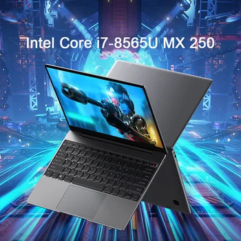 14.1 Colių Žaidimų Nešiojamas Intel Core i7-8565U NVIDIA MX250 2G Ultrabook Kompiuteris Windows10/11 MAX 32GB RAM M. 2 NVME 5G WiFi BT4.0